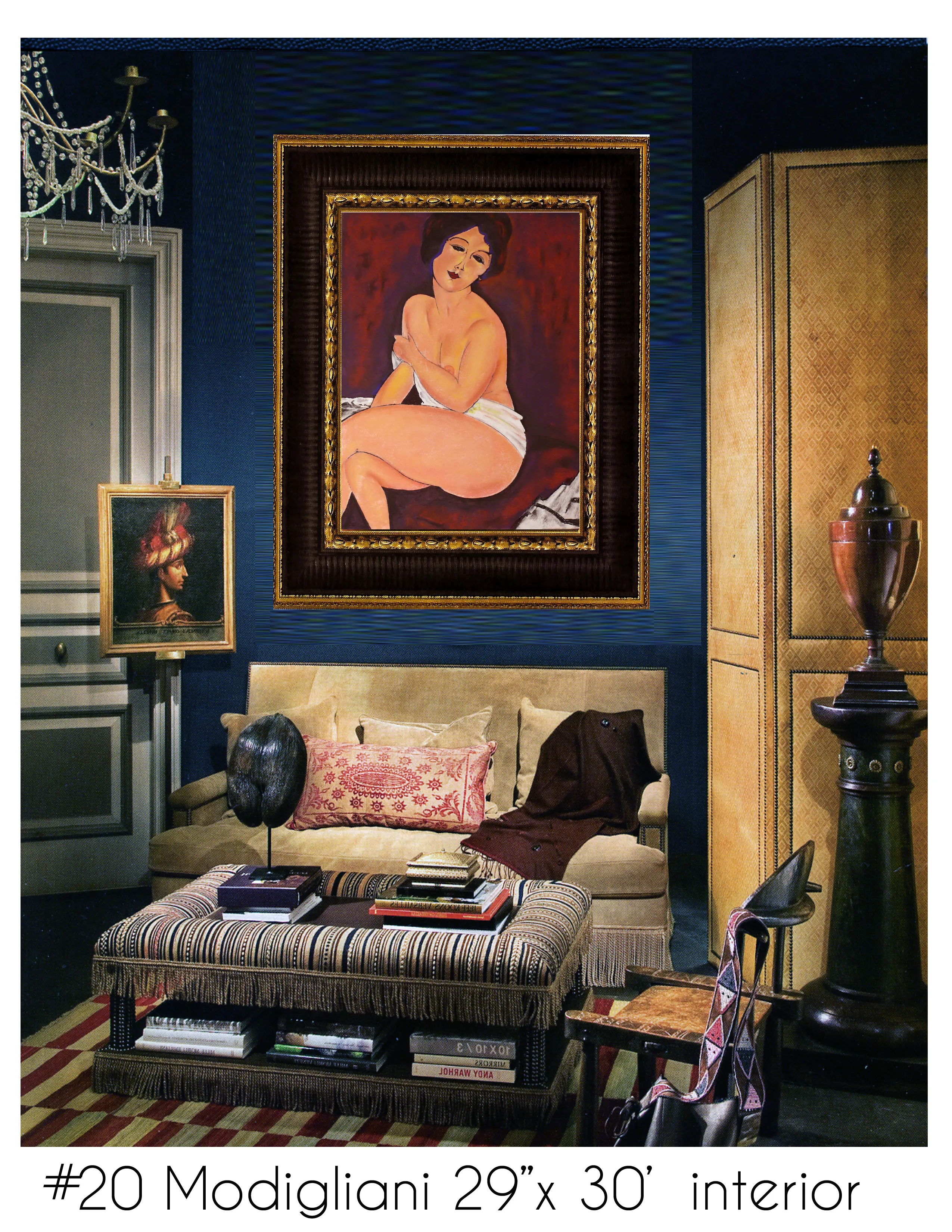 Modigliani shown in a second interior setting