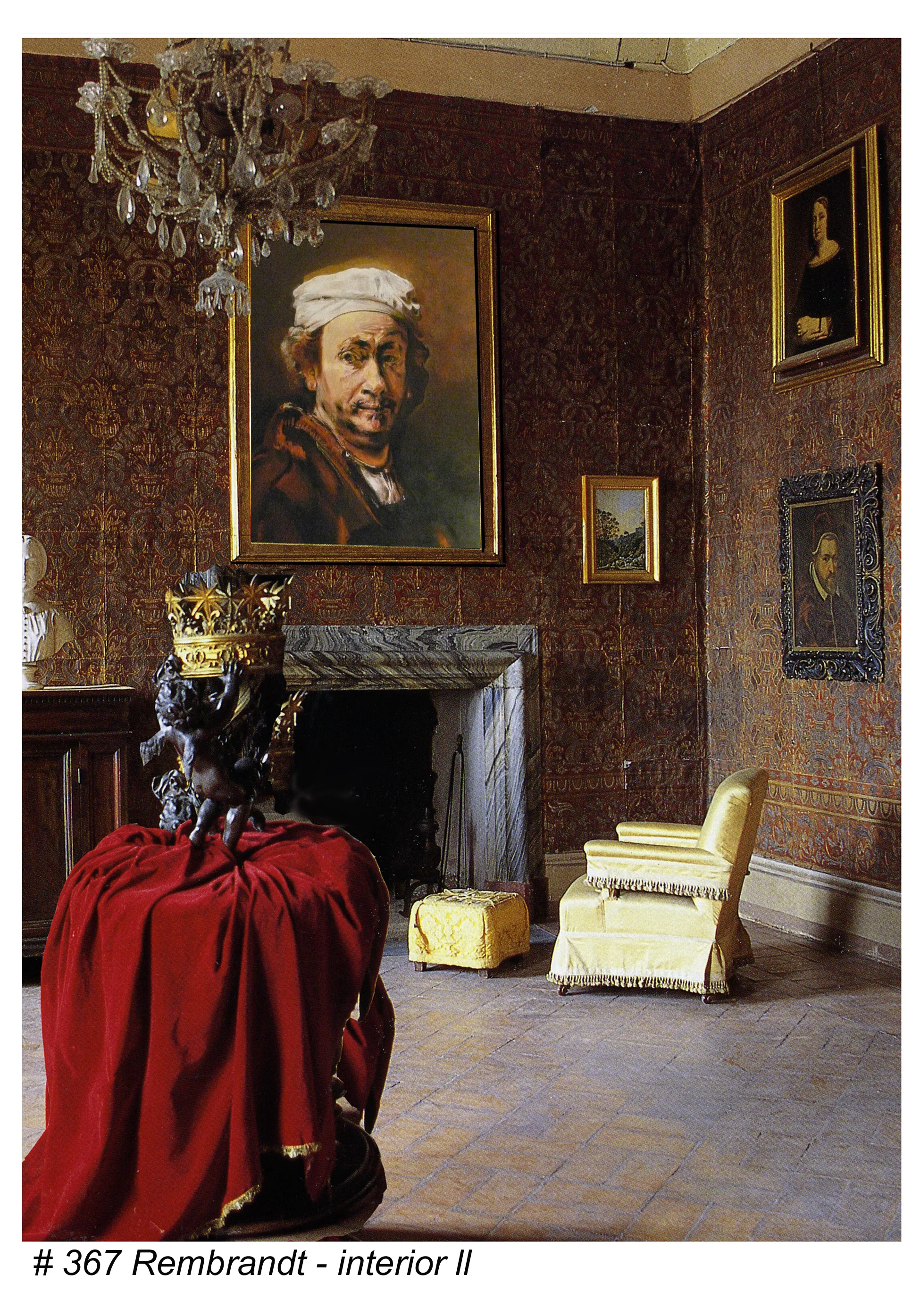 Rembrandt shown in an interior setting