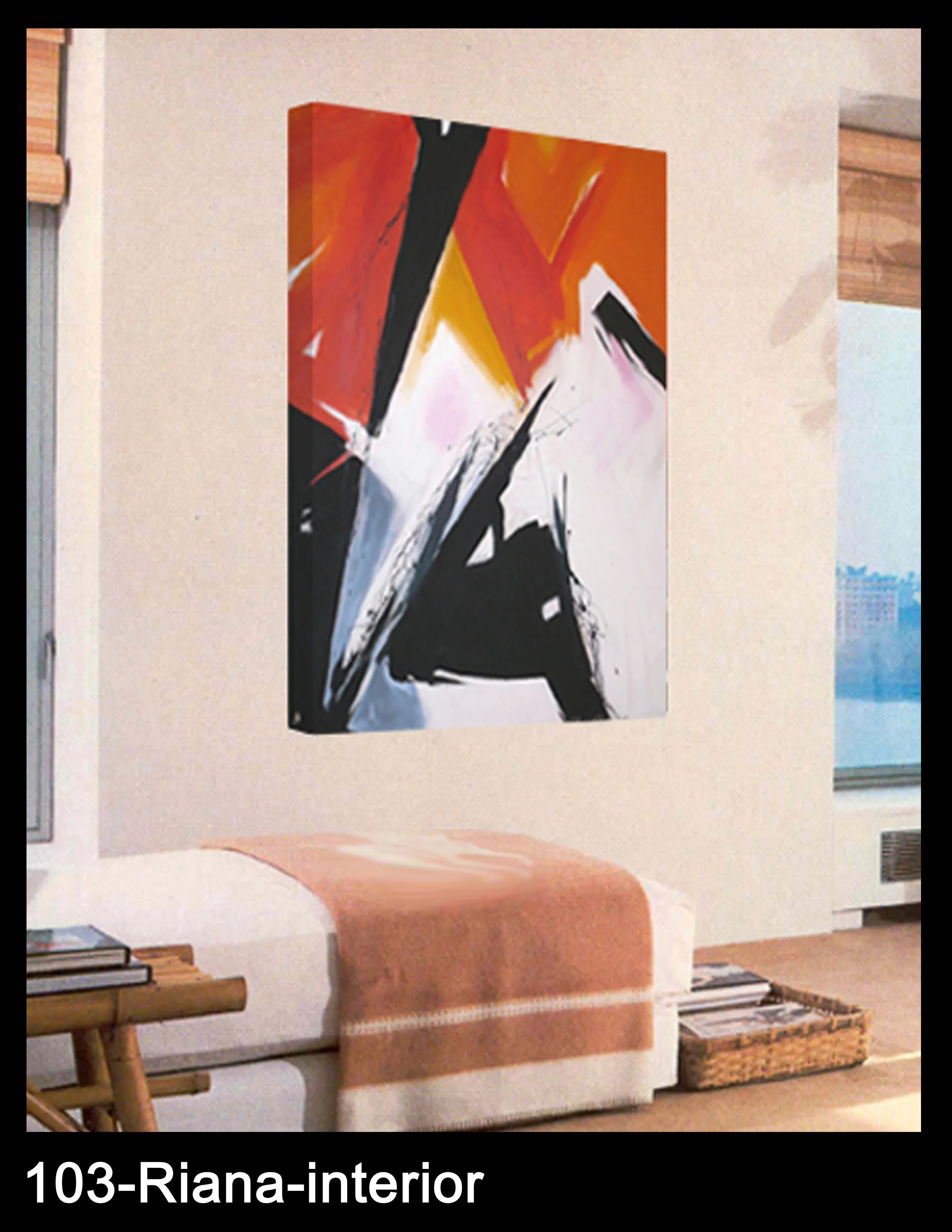 Riana shown in an interior setting
