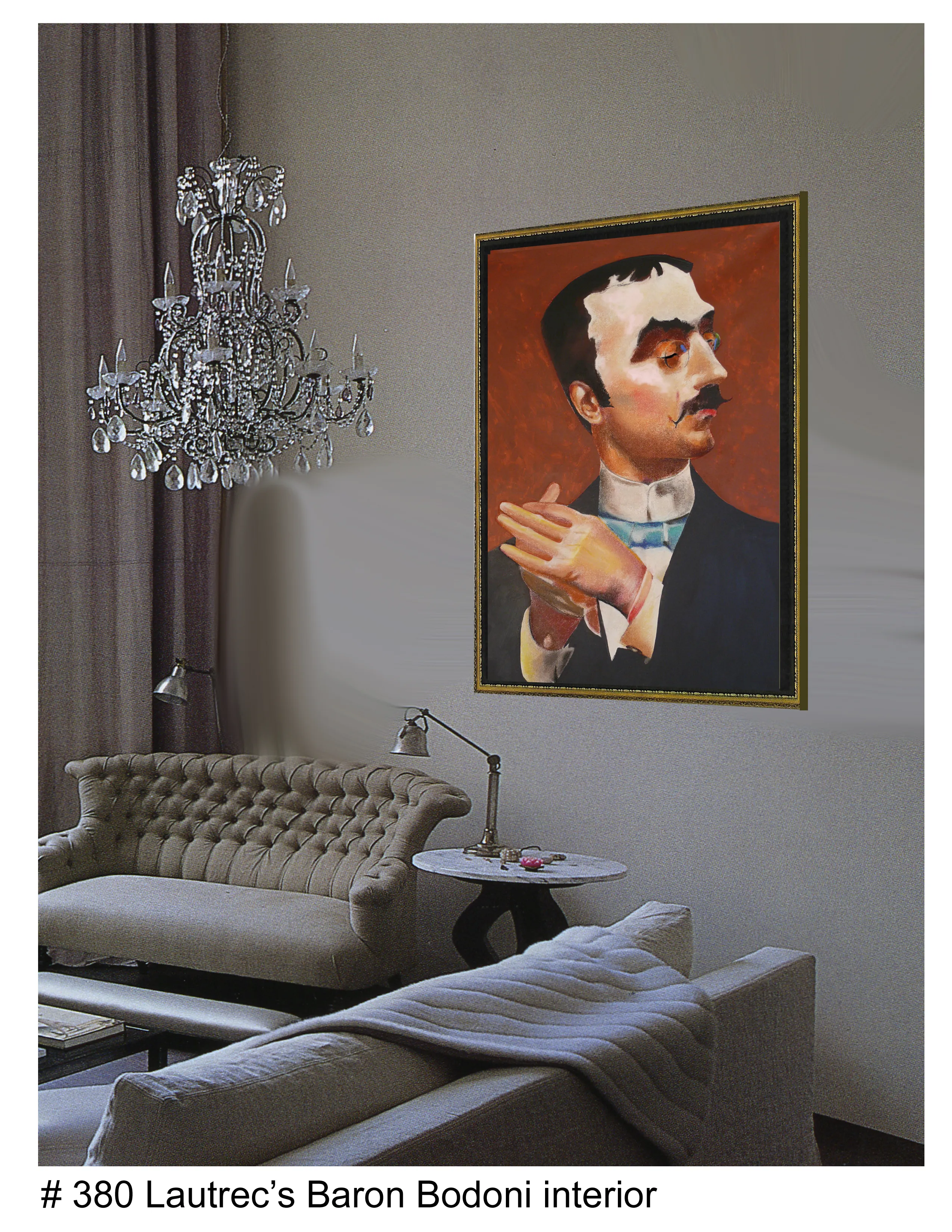 Lautrac's Baron Bodoni shown in an interior setting