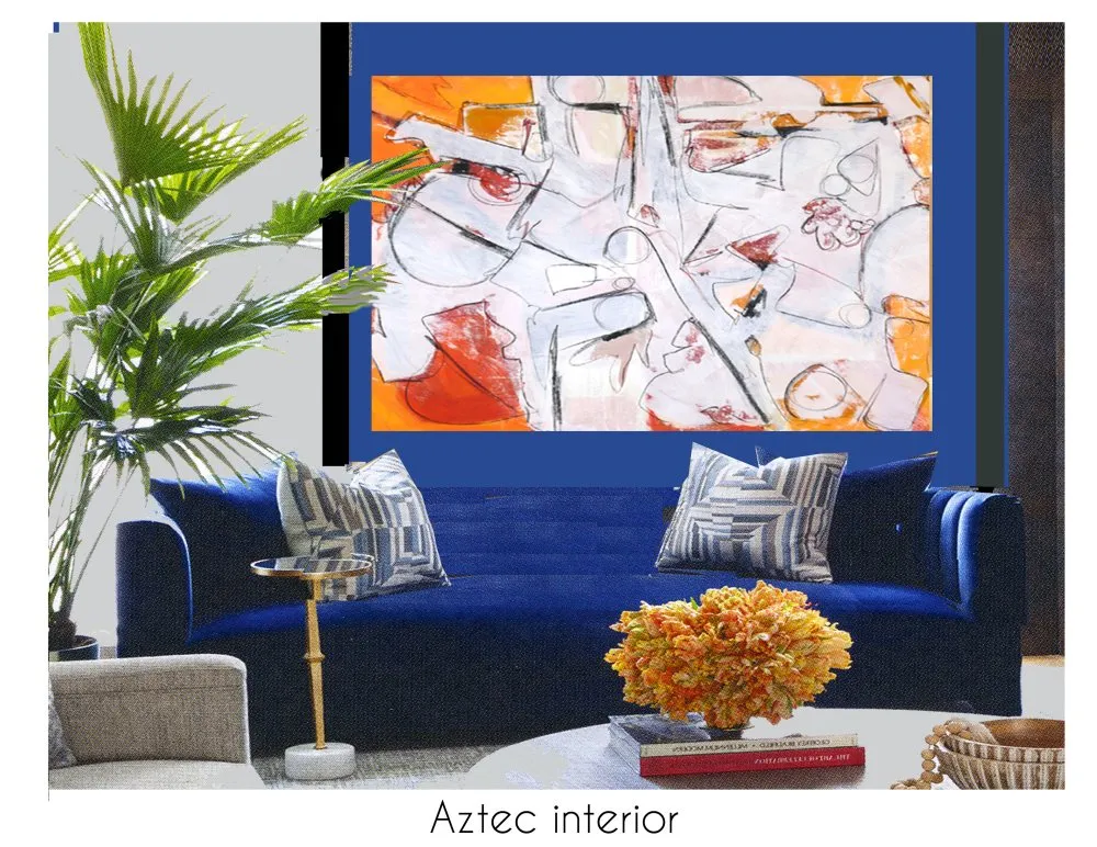 Aztec shown in an interior setting