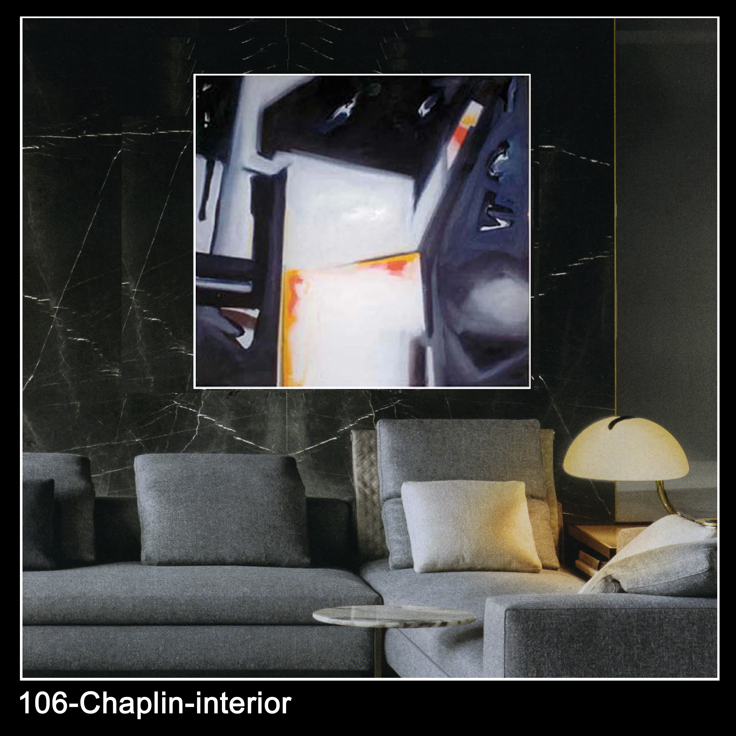 Chaplin shown in an interior setting