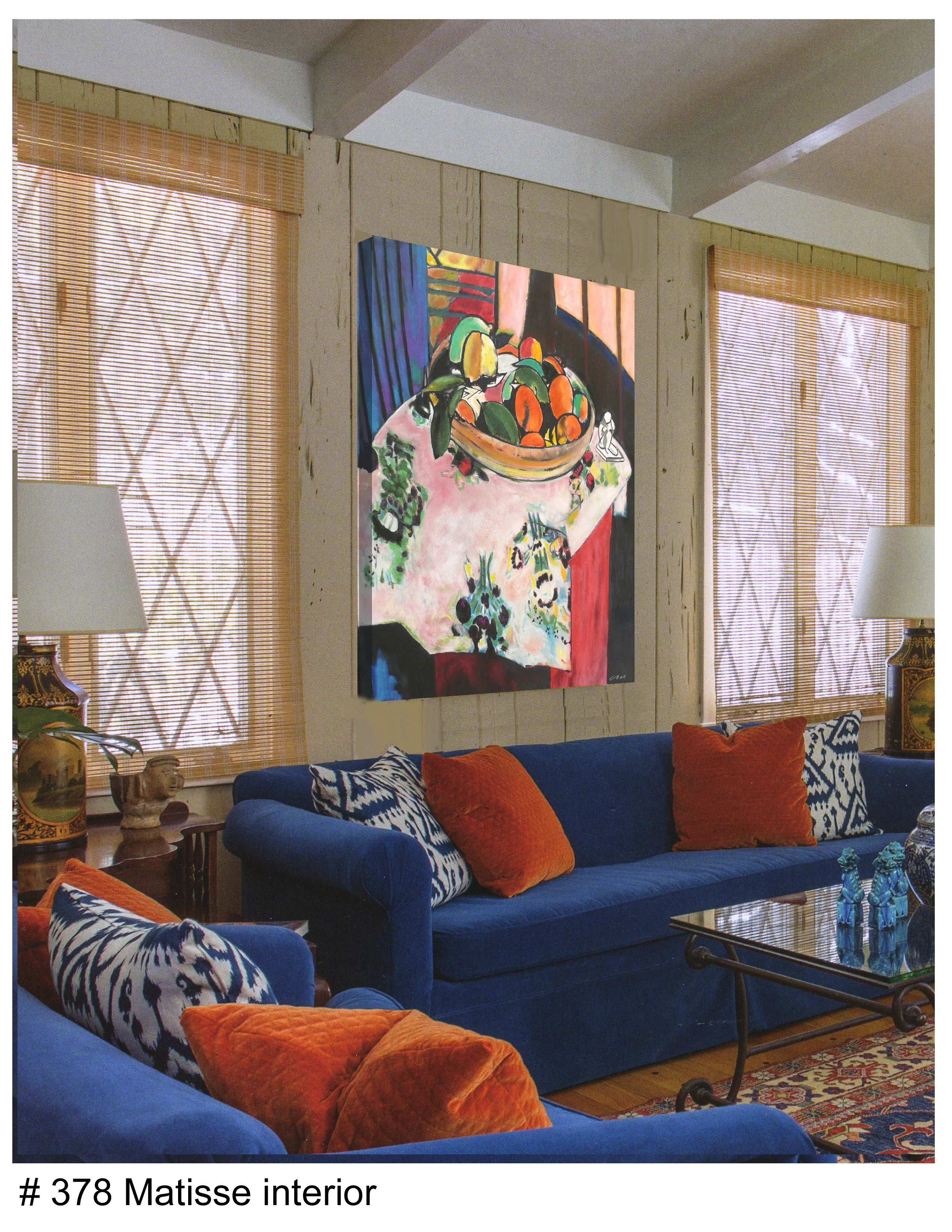 Matisse shown in an interior setting