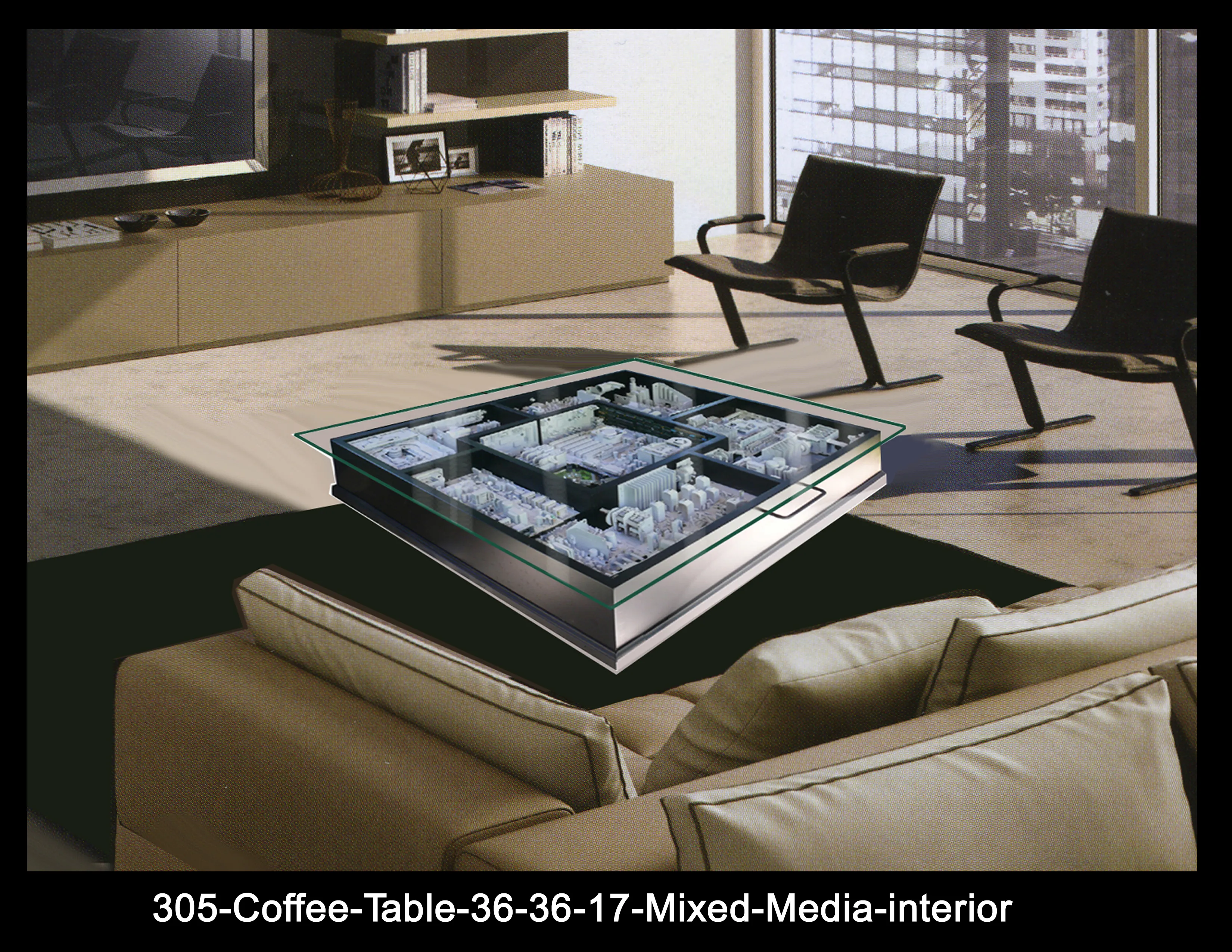 Coffee Table shown in an interior setting