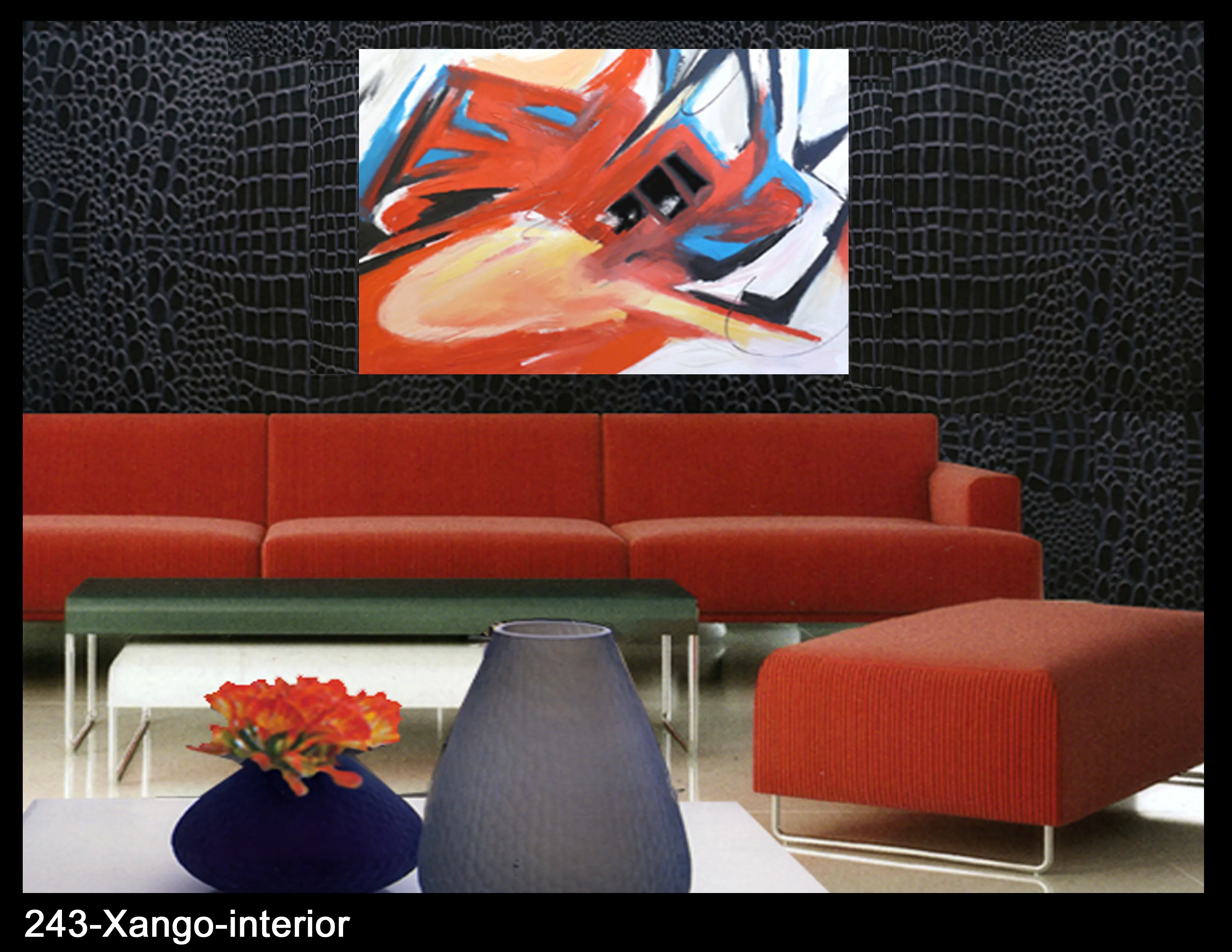 Xango shown in an interior setting