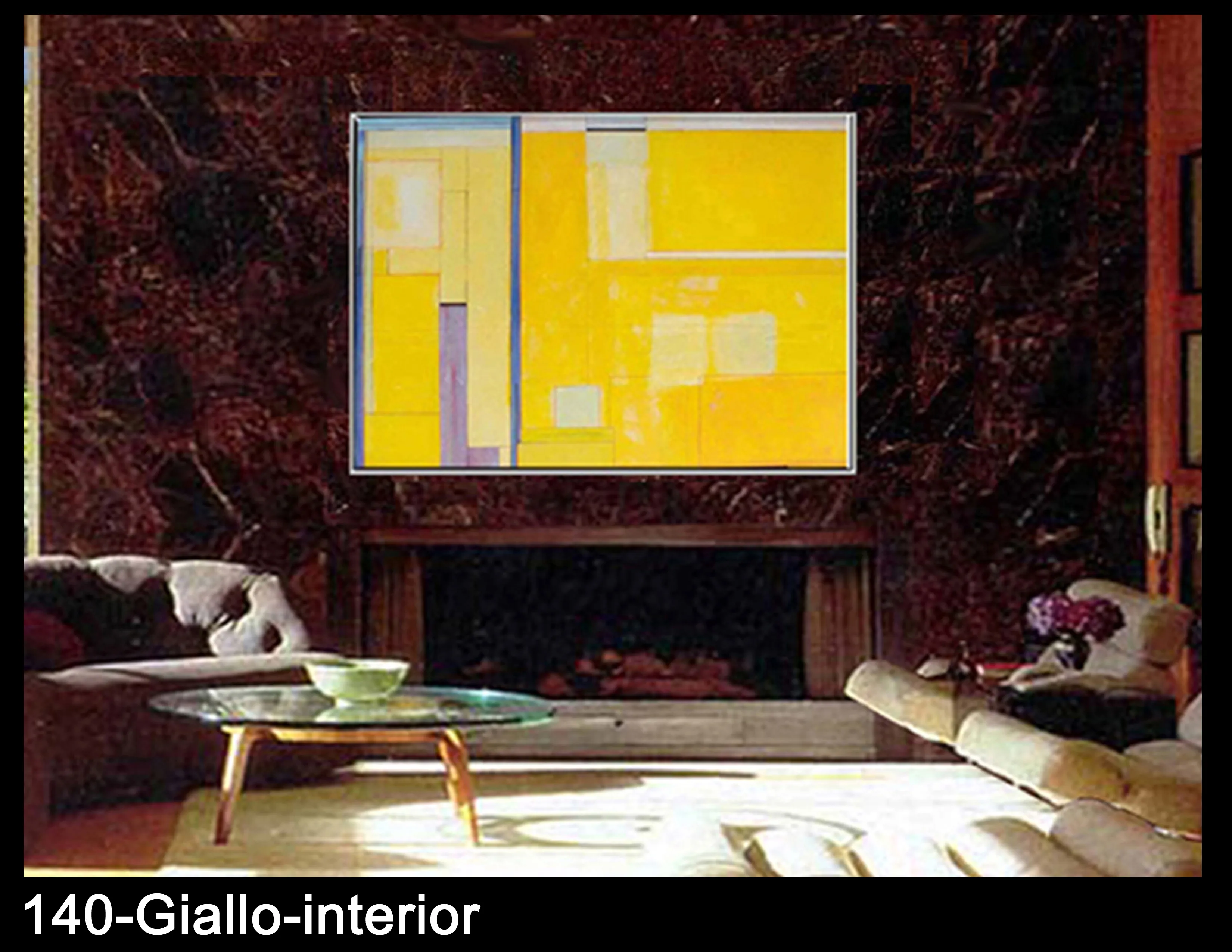 Giallo shown in an interior setting